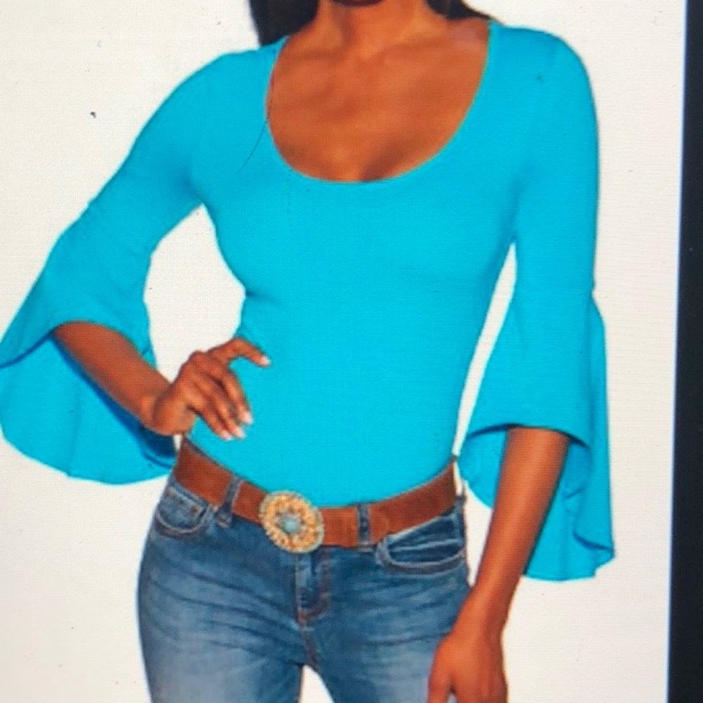 Boston Proper turquoise shirt.